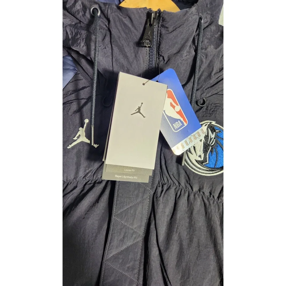Dallas Mavericks Nike Team Jordan Statement Full Zip Puffer Coat Large $255
